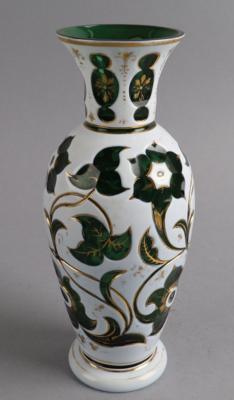 Vase, Böhmen um 1855/60, - Antiquitäten