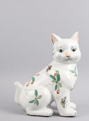 Sitzende Katze, 20. Jh., - Works of Art