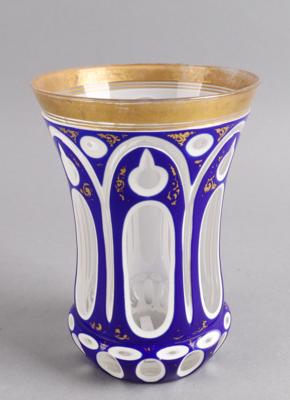 Becher, Böhmen, um 1850/60, - Antiquariato