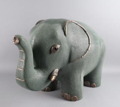 Großer Galuchat Elefant, - Antiquariato