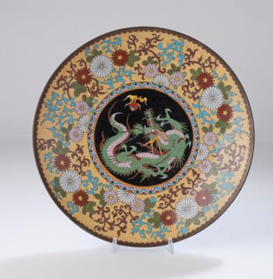 Cloisonné Teller, Japan, Meiji/Taisho Periode, - Starožitnosti