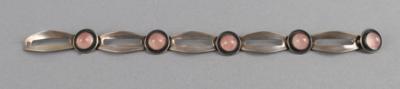 Armband aus Sterlingsilber mit Rosenquartz, Niels Erik From, Dänemark, um 1960/75 - Antiquariato