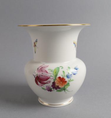 Vase mit Blumendekor, KPM Berlin 2. Hälfte 20. Jh. - Antiquariato