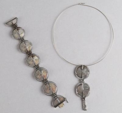 Collier und Armband aus Sterlingsilber, Theodor Klotz, Pforzheim, um 1970 - Works of Art