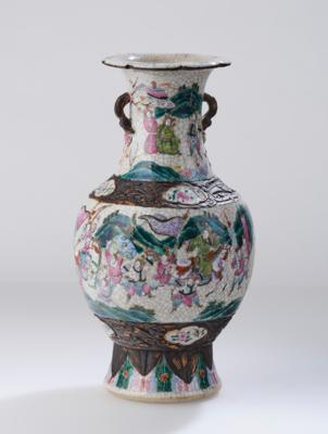 Famille rose Vase, China, 19. Jh., - Antiquitäten