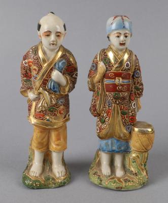 2 Satsuma Figuren, Japan, 20. Jh., - Antiquitäten