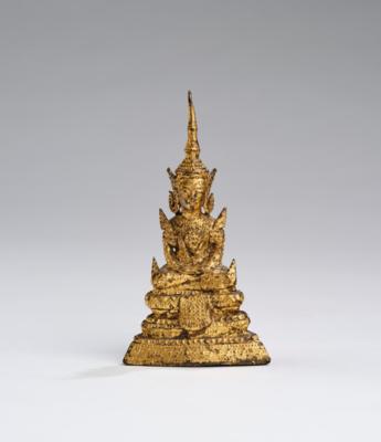 Buddha Shakyamuni, Thailand, Rattanakosi, 19. Jh., - Antiquariato