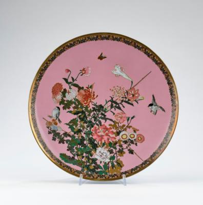 Cloisonné Teller, Japan, Meiji Periode, - Starožitnosti