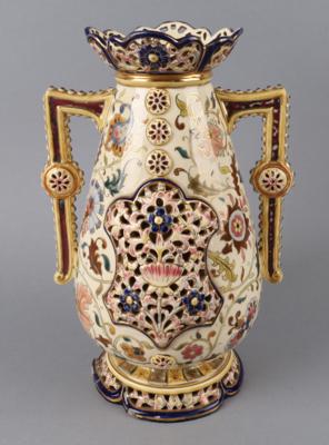 Henkelvase, Ende 19. Jh., - Antiquariato