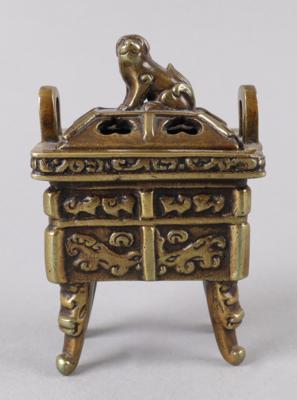 Kleines Bronze Räuchergefäß, - Antiquitäten