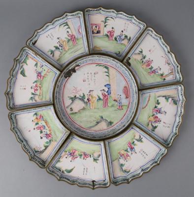 Email Sweet Meat Set, China, 19. Jh., - Antiquariato