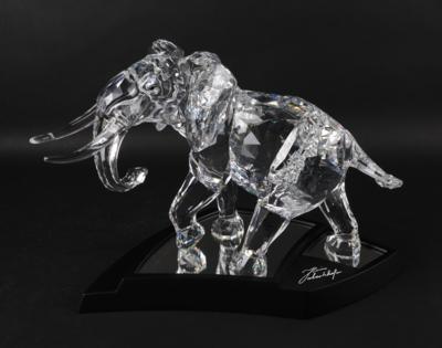 Heinz Tabertshofer, Elephant, Nr. 1157 von 10.000 Exemplaren, Swarovski, 2006 - Starožitnosti