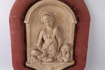 Hl. Maria mit Jesuskind und Johannes Knaben, - Antiquitäten