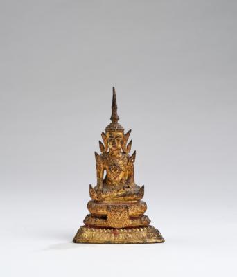 Buddha Shakyamuni, Thailand, Rattanakosin, 19. Jh., - Antiquariato