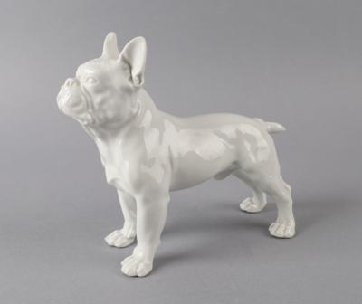 Rudolf Rehbein, Französische Bulldogge, Entwurf: 1954, Porzellanmanufaktur Meissen - Antiquariato