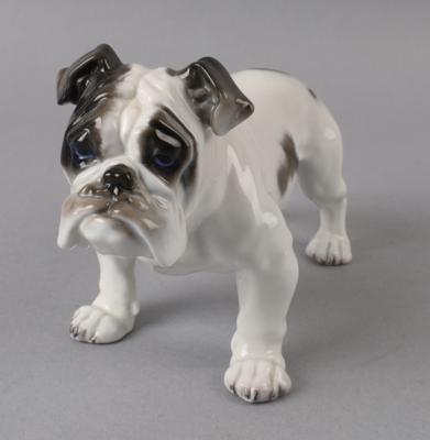 Fritz Diller, Englische Bulldogge, Entwurf: 1914, Ausführung: Rosenthal Classic Rose Collection, ab 1975 - Antiquariato