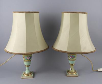 Paar Tischlampen, Kaiserliche Porzellanmanufaktur, Wien - Works of Art