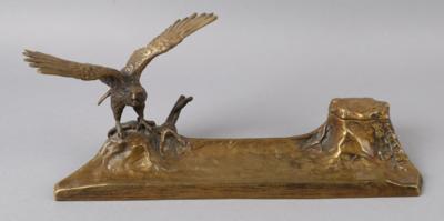 Tintenzeug aus Bronze mit Adler, um 1900/15 - Works of Art