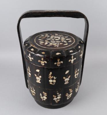 Dreiteilige Lunchbox, China, Republik Periode, - Antiquariato
