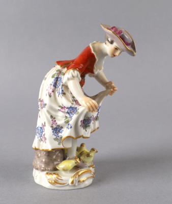 Mädchen mit Küken, Meissen, 1983, - Starožitnosti