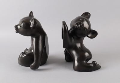 Paar Bärenbuchstützen, groß, Modellnummer: 276 A und B, Anzengruber Keramik, Wien, ab 1955 - Antiquitäten