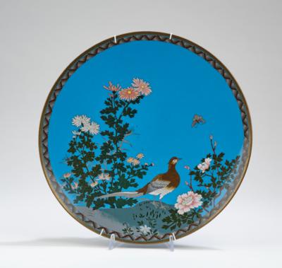 Cloisonné Teller, Japan, Meiji Periode, - Antiquariato