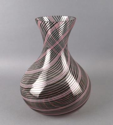 Vase mit Dekor "mezza filigrana" nach einem Entwurf von Dino Martens - Antiquitäten