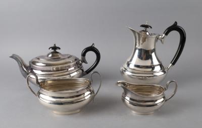 Viners of Sheffield - 4-teilige Kaffee und Teegarnitur, - Antiquitäten