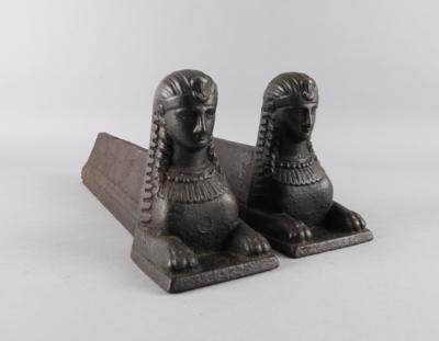 Paar figurale Kaminböcke, - Antiquitäten