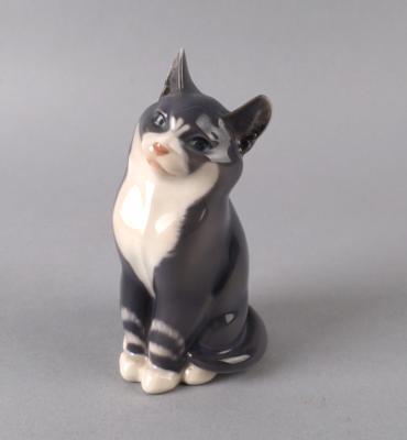 Sitzende Katze, Royal Copenhagen, - Antiquariato