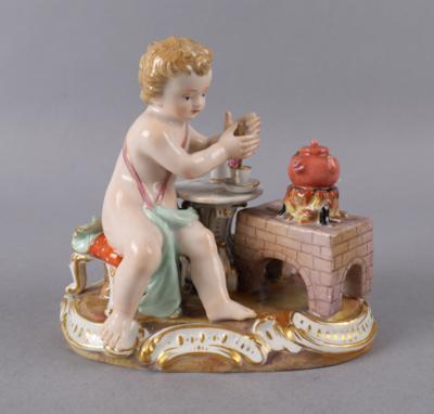 Allegorie "Das Feuer" aus der Serie "Vier Elemente", Meissen 2. Hälfte 19. Jh./ Anfang 20. Jh. - Antiquariato