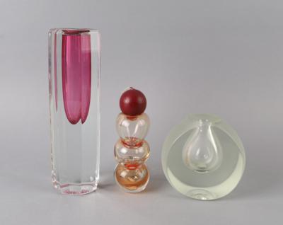 Zdenek Stahlavsky, zwei Vasen und ein Kerzenleuchter, Wien, 1989-93 - Antiquitäten