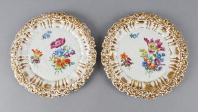 2 kleine Teller, Meissen, um 1840, - Starožitnosti