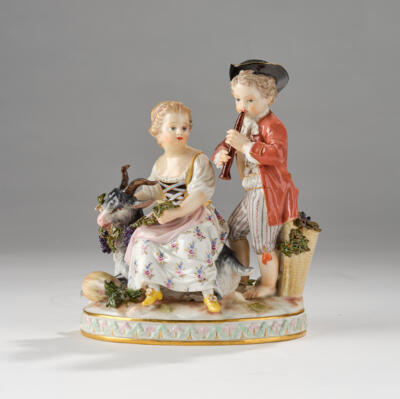 Allegorie "Der Herbst", Meissen 2. Hälfte 19. Jh. - Antiquariato