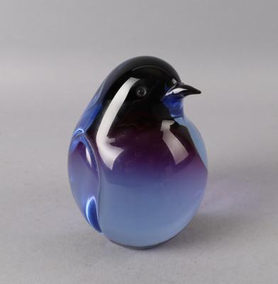 Livio Seguso (geb. 1930 Murano), Pinguin, Ausführung: Gralglas, Firma Fischer  &  Seyfang, Göppingen und Dürnau - Antiquitäten