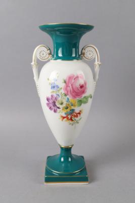 Sockelvase mit Henkeln, Meissen 1985, - Antiquariato