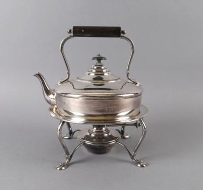 Englischer Teekessel mit Stövchen, Ende 19./frühes 20. Jh., - Antiquitäten