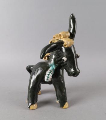 Esel mit Schnecke, Modellnumer: 149, Anzengruber Keramik, Wien, 1949 - Starožitnosti