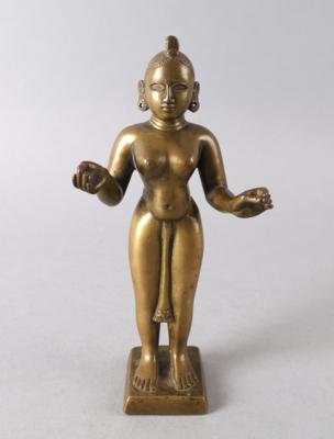 Bronzefigur der Rhada, Indien, 19. Jh., - Works of Art