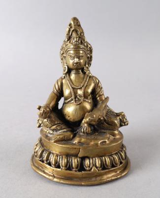 Bronzefigur des Kubera, 20. Jh., - Works of Art