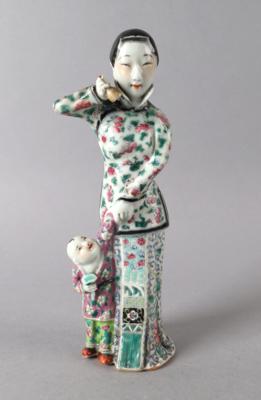 Famille rose Figur, China, - Antiquariato