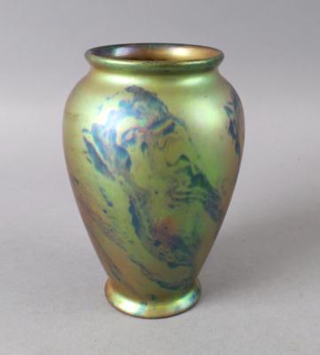 Vase mit "Labrador"-Eosinglasur, Zsolnay, Pécs, um 1930/35 - Antiquitäten