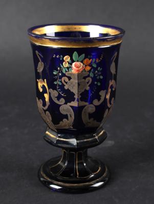 Fußbecher, Böhmen um 1850/60, - Antiquariato