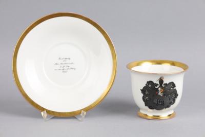 Große Wappentasse, KPM Berlin 1849-1870 - Antiquariato