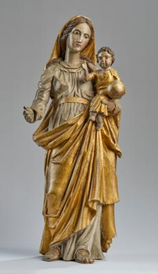 Madonna mit Kind, alpenländisch 19. Jh., - Antiquariato