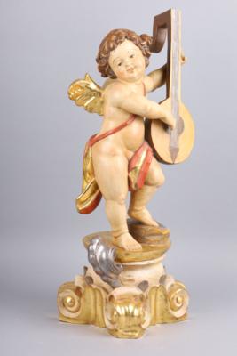 Robert Ehart - Putto mit Laute, Tirol 1994, - Antiquariato