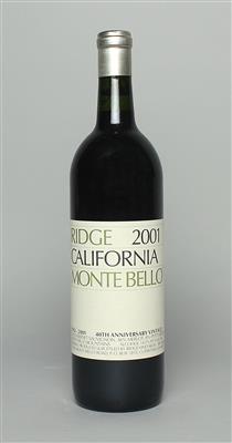 2001 Monte Bello, Ridge Vineyards, Napa Valley, 97 Parker-Punkte. - Die große DOROTHEUM Weinauktion powered by Falstaff