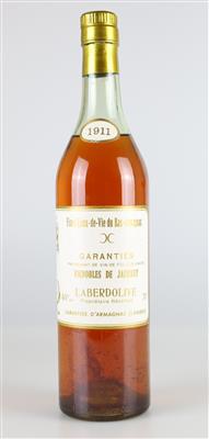 1911 Fines Eaux-de-Vie du Bas Armagnac AOC, Vignobles de Jaurley, Frankreich - Víno a lihoviny