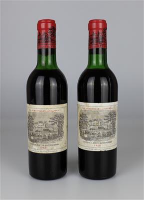 1966 Château Lafite-Rothschild, Bordeaux, 96 Parker-Punkte, 2 Flaschen halbe Bouteille - Víno a lihoviny
