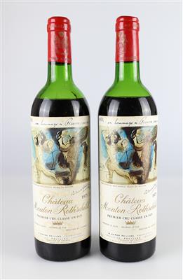 1973 Château Mouton Rothschild, Bordeaux, 91 CellarTracker-Punkte, 2 Flaschen - Víno a lihoviny